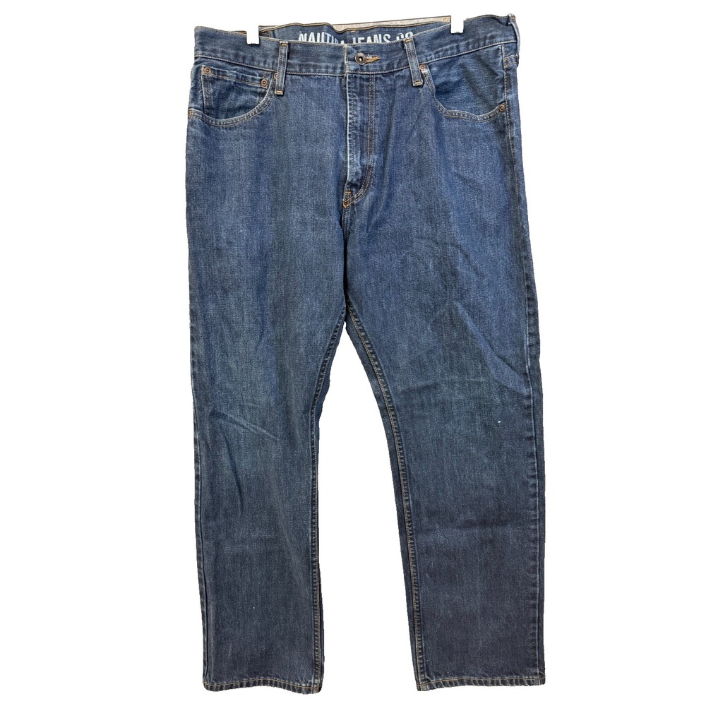 Nautica Jeans Co‎ Mens Relaxed Fit Denim Jeans Medium Wash 36x32 RN 67835